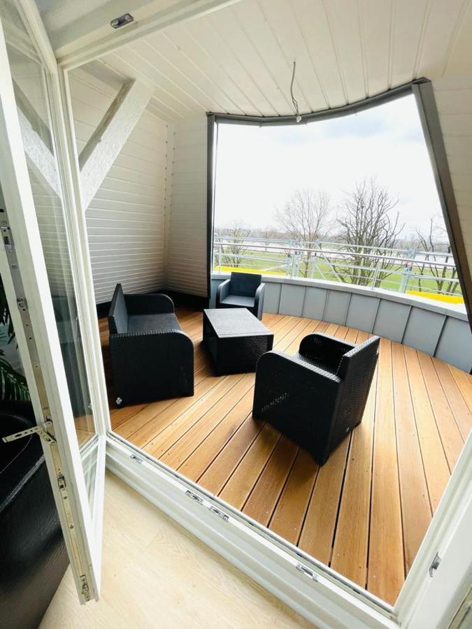 Luxury Rooftop Loft With River View 10Min To City Apartment ดุสเซลดอร์ฟ ภายนอก รูปภาพ