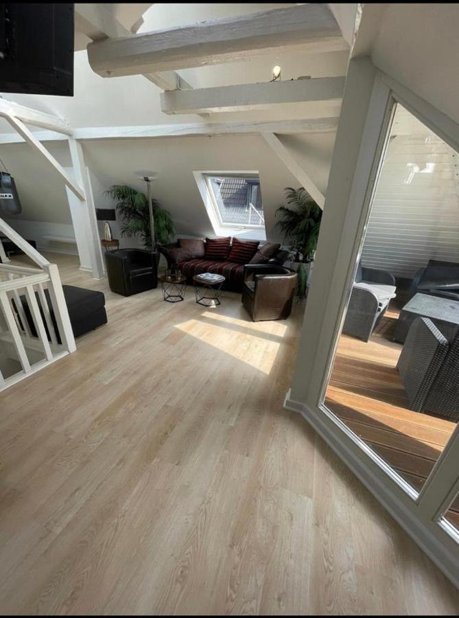 Luxury Rooftop Loft With River View 10Min To City Apartment ดุสเซลดอร์ฟ ภายนอก รูปภาพ